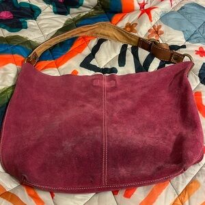 Vintage Lucky Brand 🍀 Suede Bag